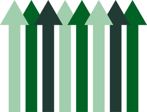 icon of group of green arrows pointing up
