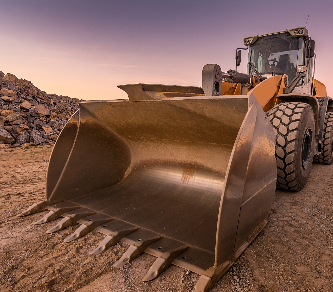 Photo of tractor made from nucor Invincia steel