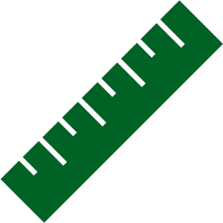 Nnucor green ruler icon